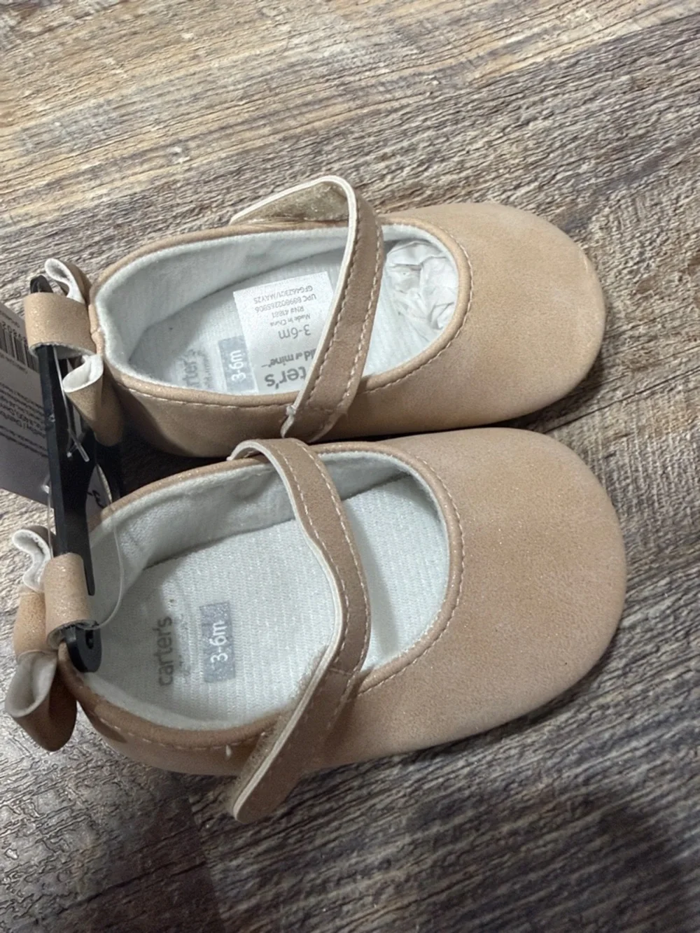 Carter's Child of Mine Baby Girl Slip on Mary Jane Shoe, Sizes 3-6 Months